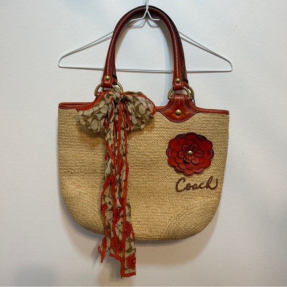 Coach Handbags - Coach Straw Tote